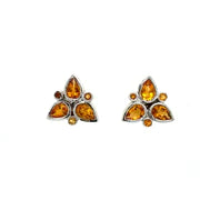 Natural Citrine Earring 925 Sterling silver