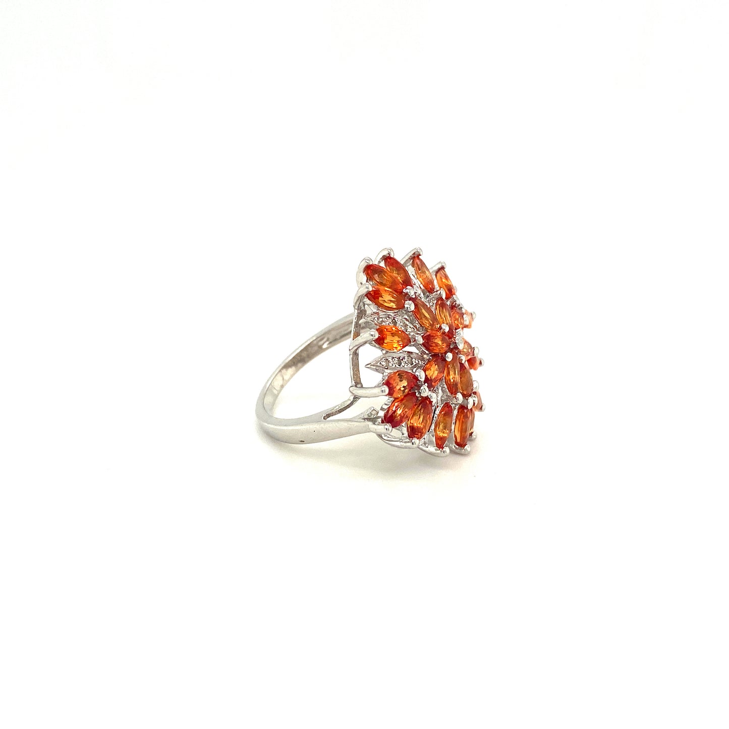 Natural Citrine Gemstone 925 Sterling Silver Ring