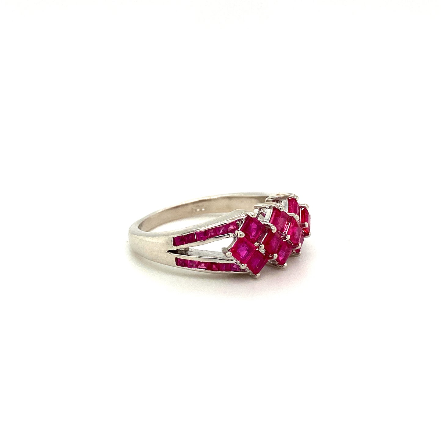 Natural Ruby Gemstone 925 Silver Ring Jewelry