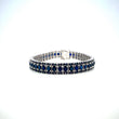 Natural Sapphire Gemstone 925 Sterling Silver Tennis Bracelet | Paraiso Jewels