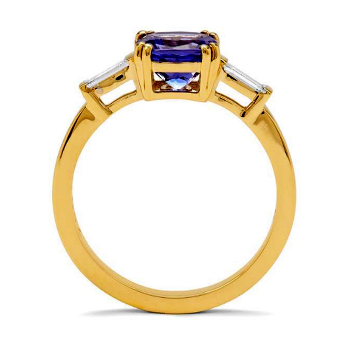 14K Tanzanite Diamond Gold Ring