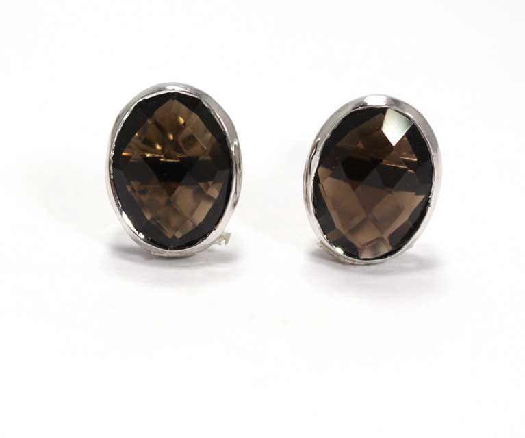 Pair of Smoky Qurtzs Cufflinks