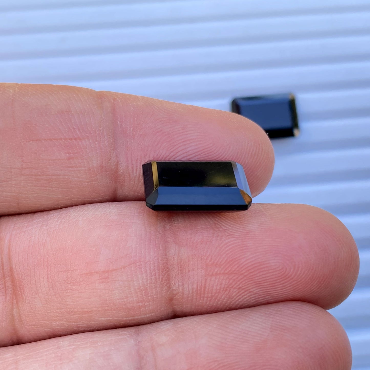 Natural Black Onyx 10x14 mm Octogone Calibration Loose Gemstone