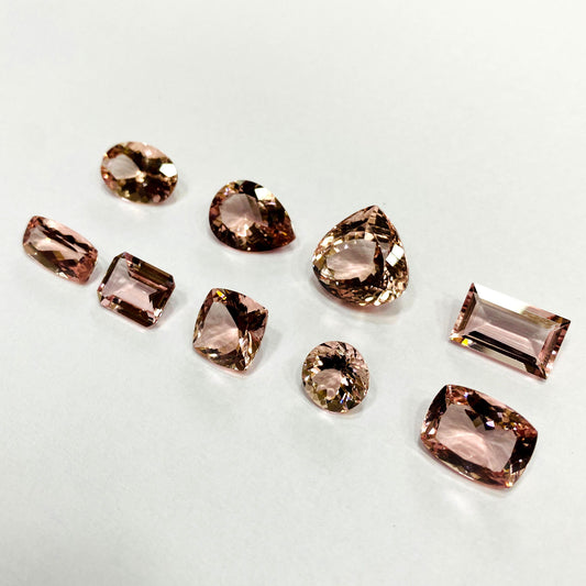 Natural Pink Peach Kunzite Loose Gemstone