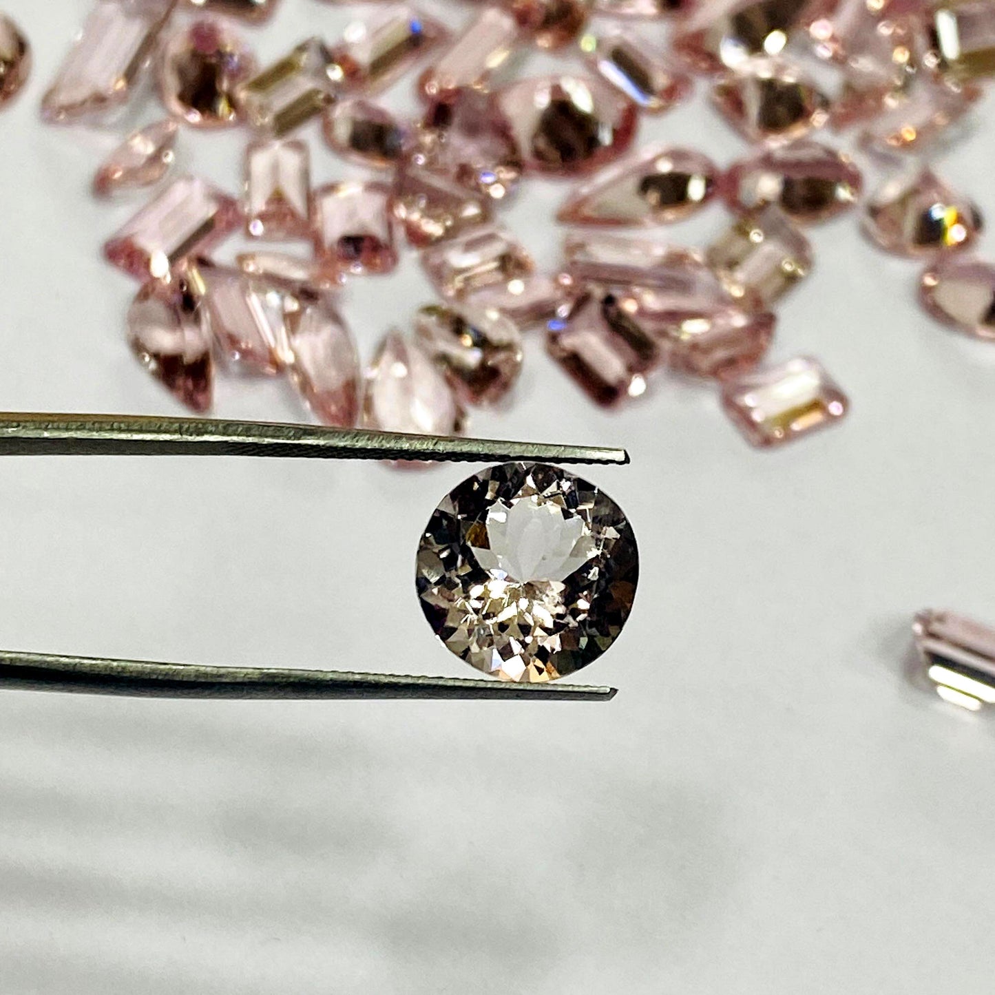 Natural Pink Peach Kunzite Loose Gemstone