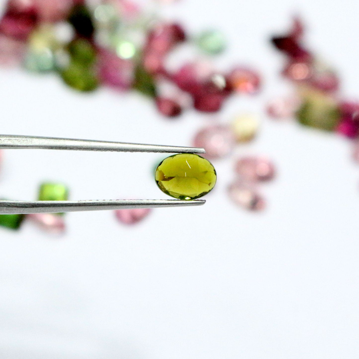 Natural Multi Tourmaline  4x6 5x7 Oval Pear Calibration Loose Gemstone