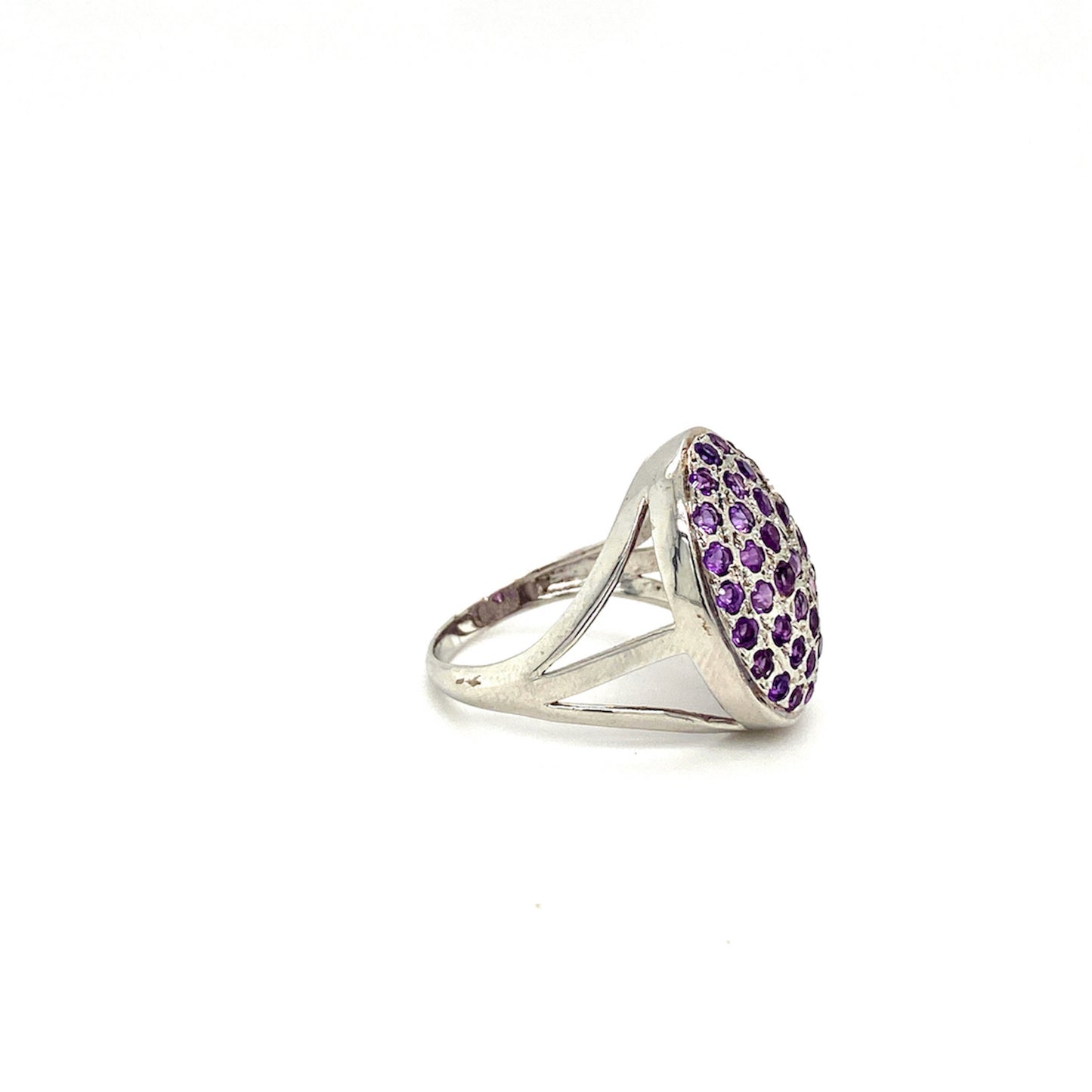 Natural Amethyst Gemstone 925 Sterling Silver Ring