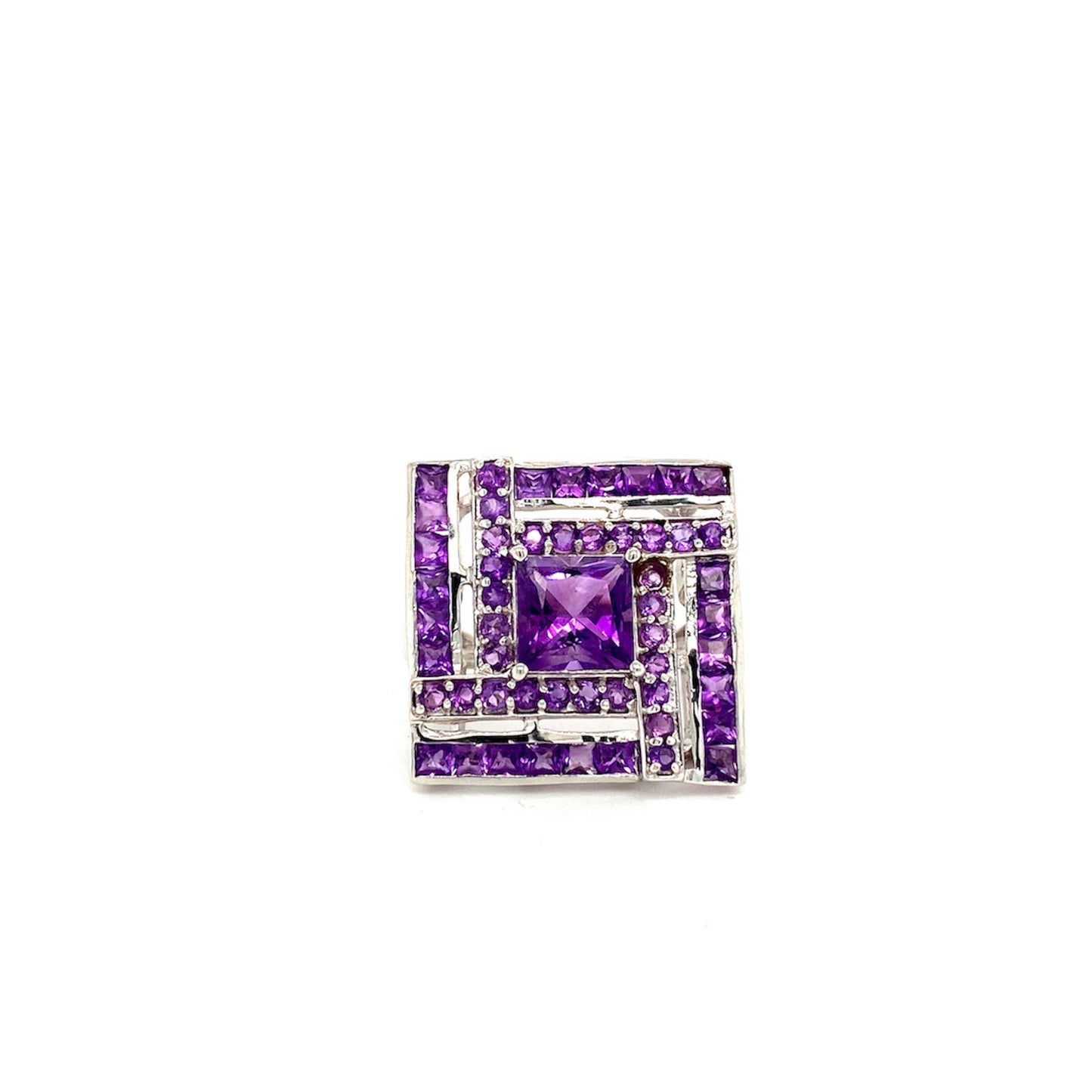 Natural Amethyst Gemstone 925 Sterling Silver Ring