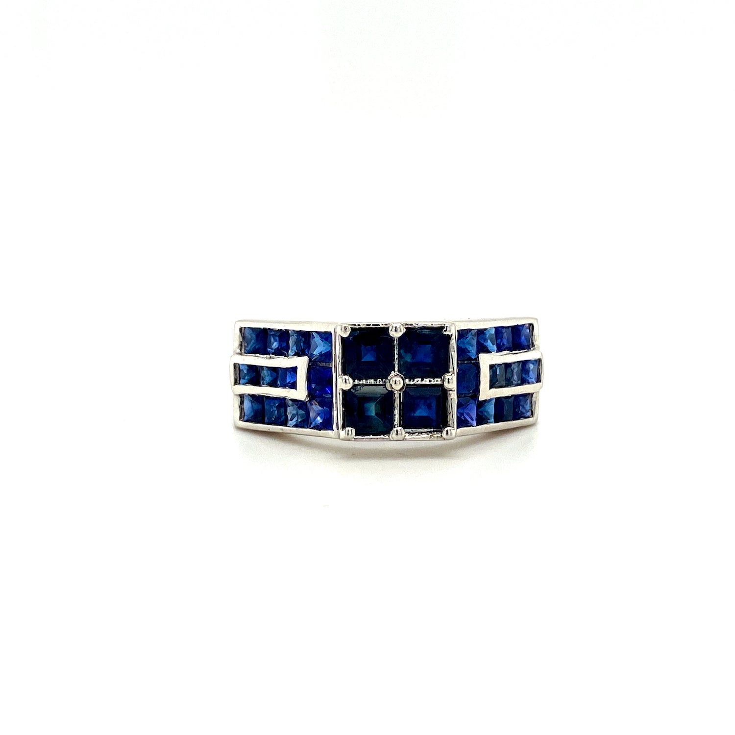 Natural Blue Sapphire Gemstone 925 Sterling Silver Ring | Paraiso Jewels