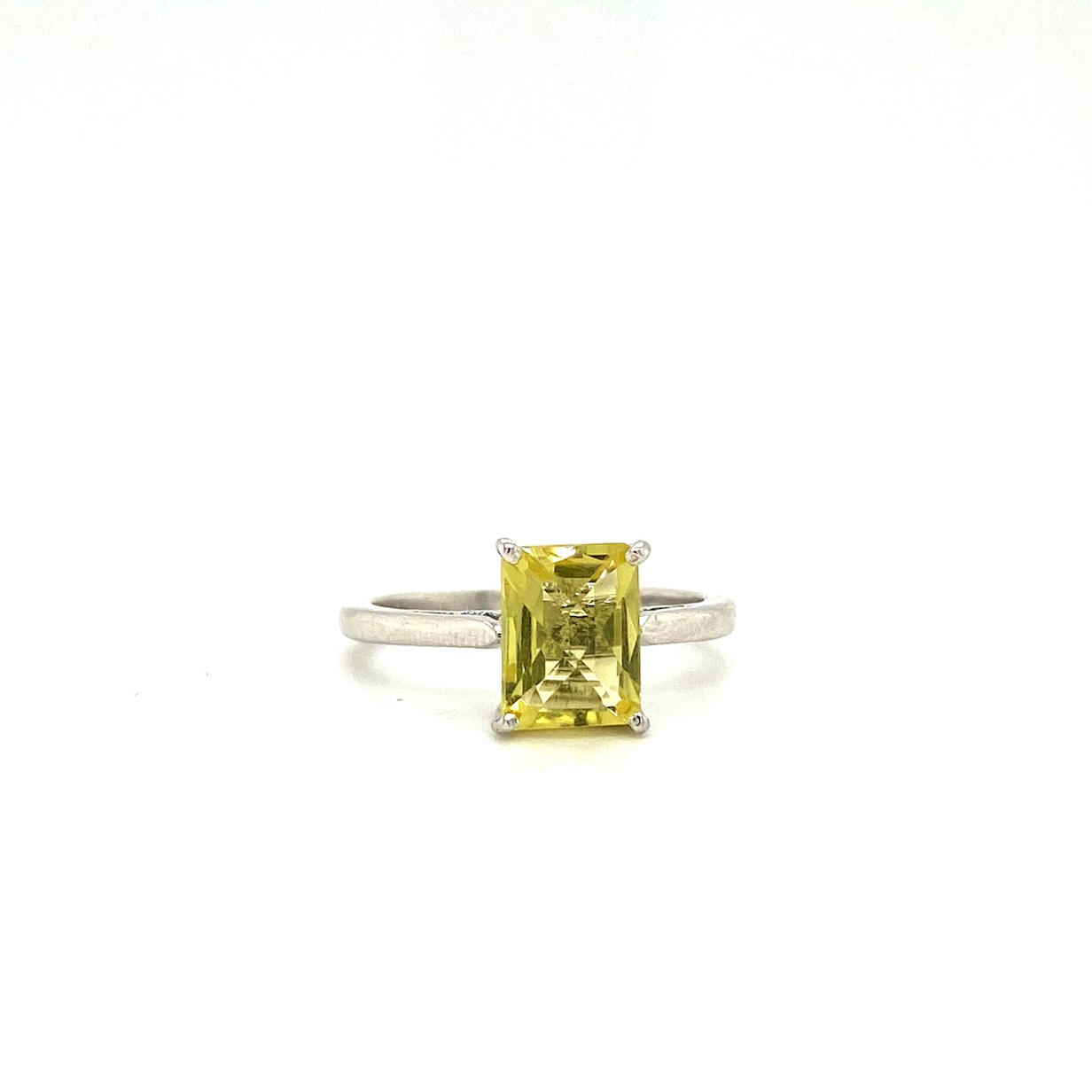 Natural Lemon Topaz Gemstone 925 Sterling Silver Ring | Paraiso Jewels