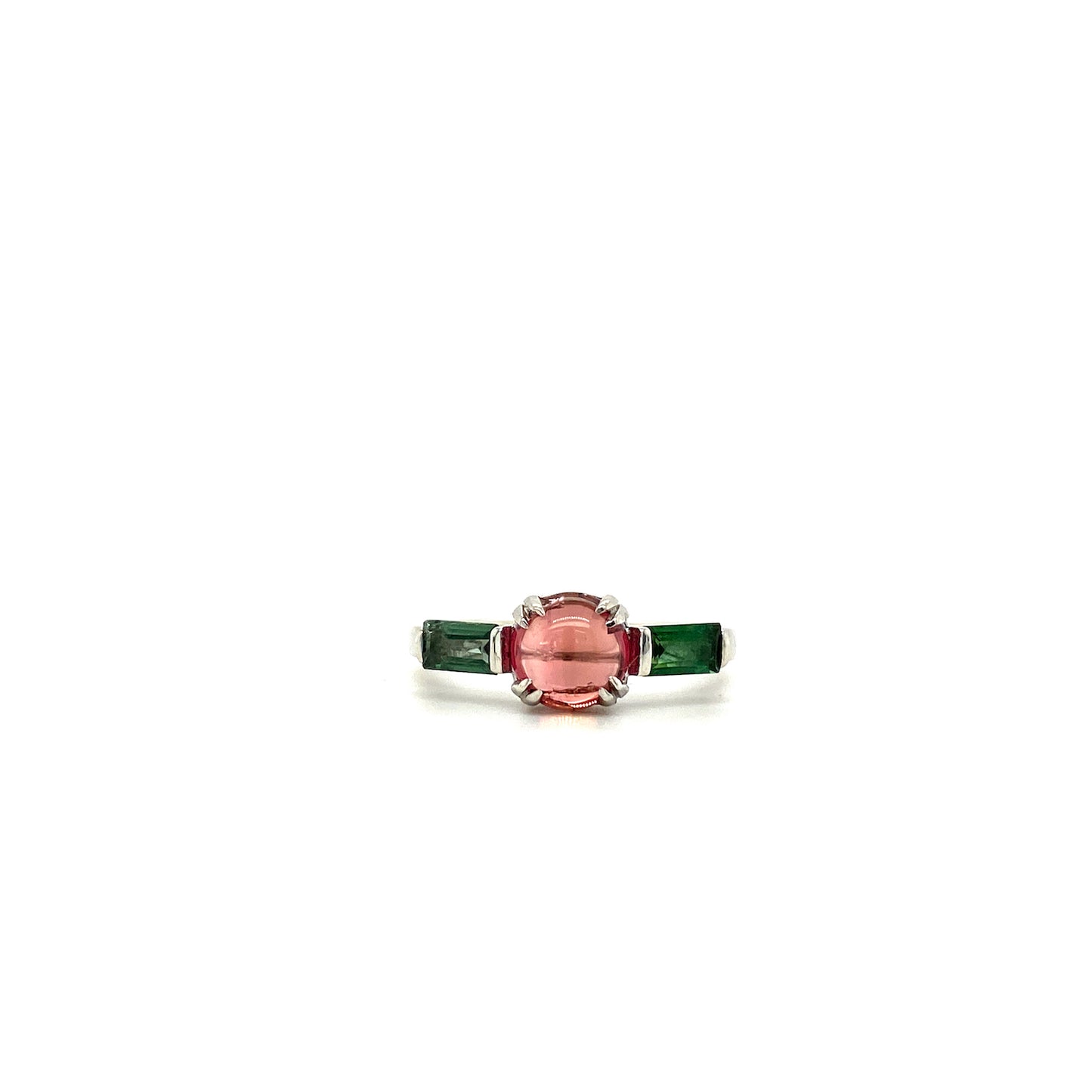 Natural Multi Tourmaline Gemstone 925 Sterling Silver Ring