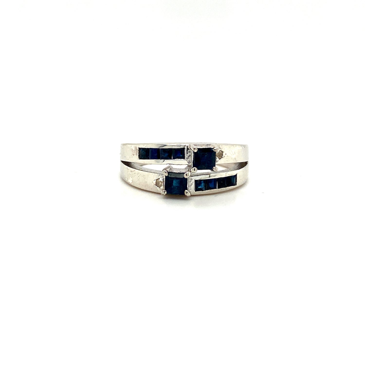 Natural Sapphire Gemstone 925 Sterling Silver Ring | Paraiso Jewels