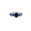 Natural Sapphire Gemstone 925 Sterling Silver Ring | Paraiso Jewels