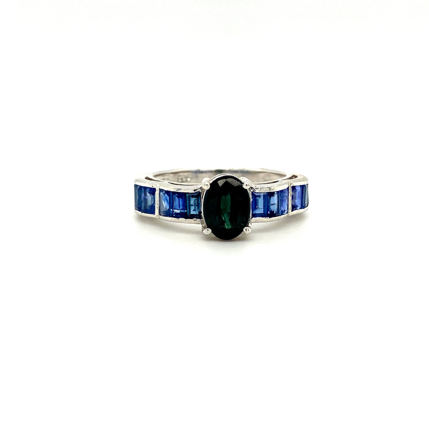 Natural Sapphire Gemstone 925 Sterling Silver Ring | Paraiso Jewels