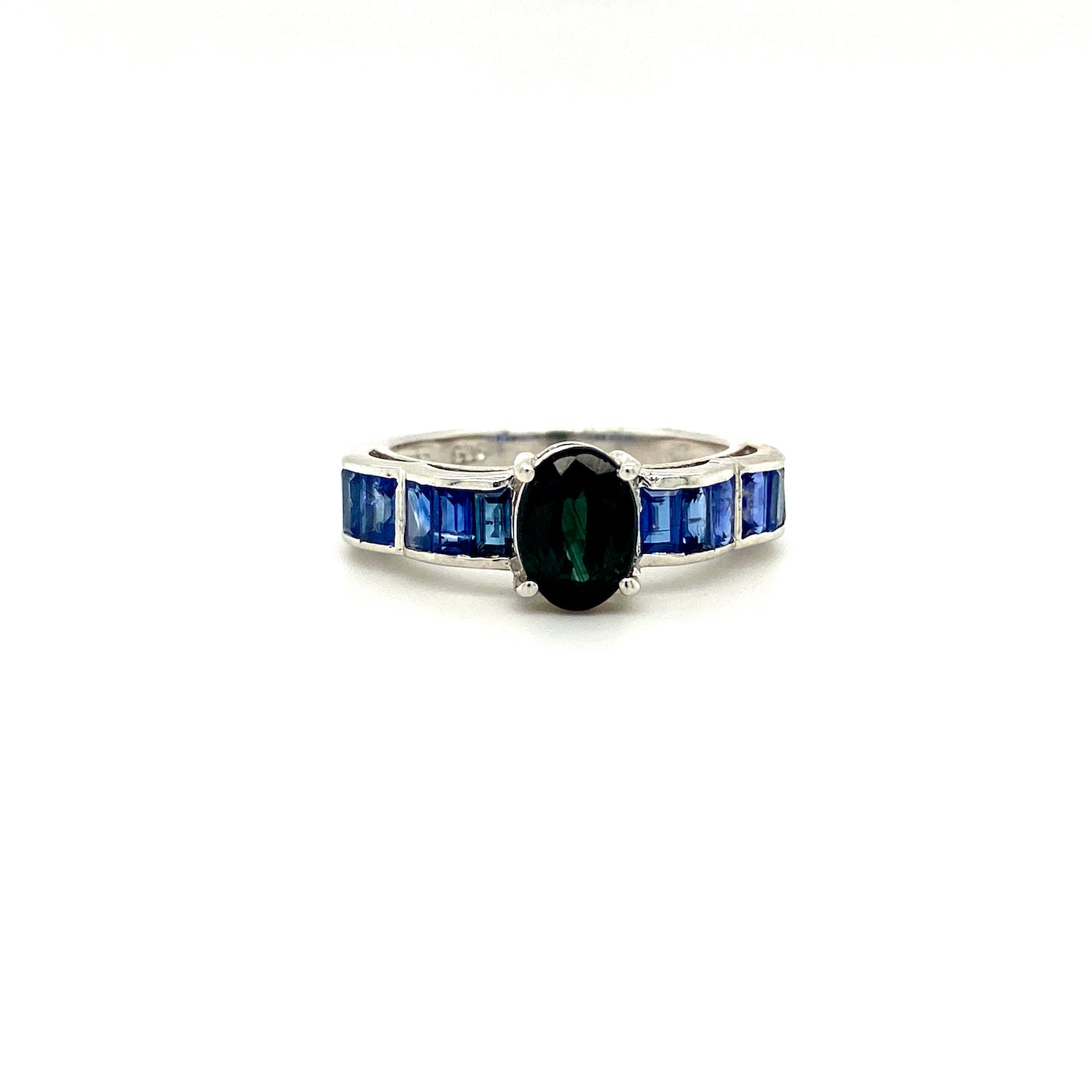 Natural Sapphire Gemstone 925 Sterling Silver Ring | Paraiso Jewels