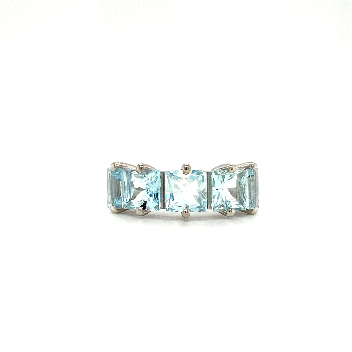 Natural Aquamarine Gemstone 925 Sterling Silver Ring | Paraiso Jewels