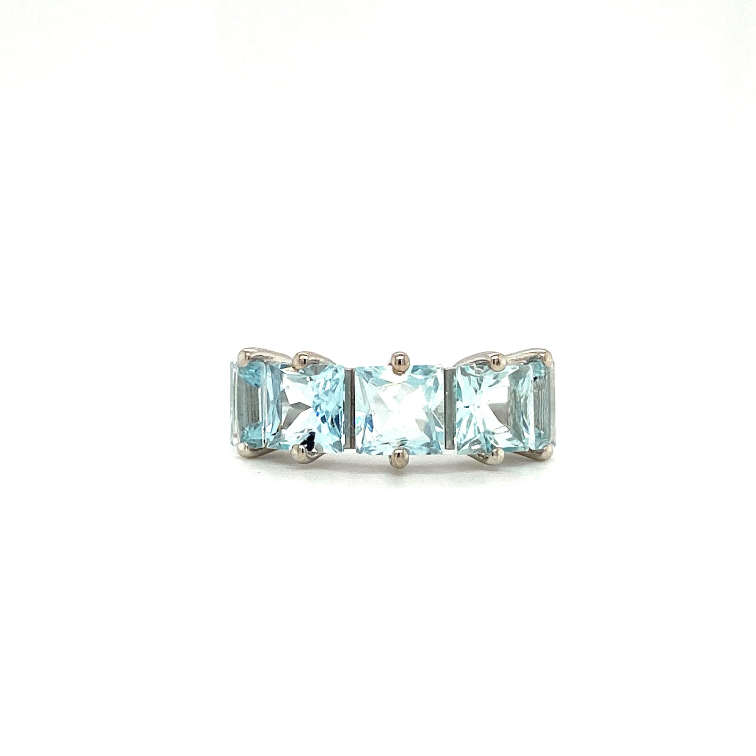Natural Aquamarine Gemstone 925 Sterling Silver Ring | Paraiso Jewels
