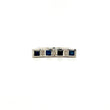 Natural Sapphire and Diamond Gemstone 925 Sterling Silver Ring | Paraiso Jewels