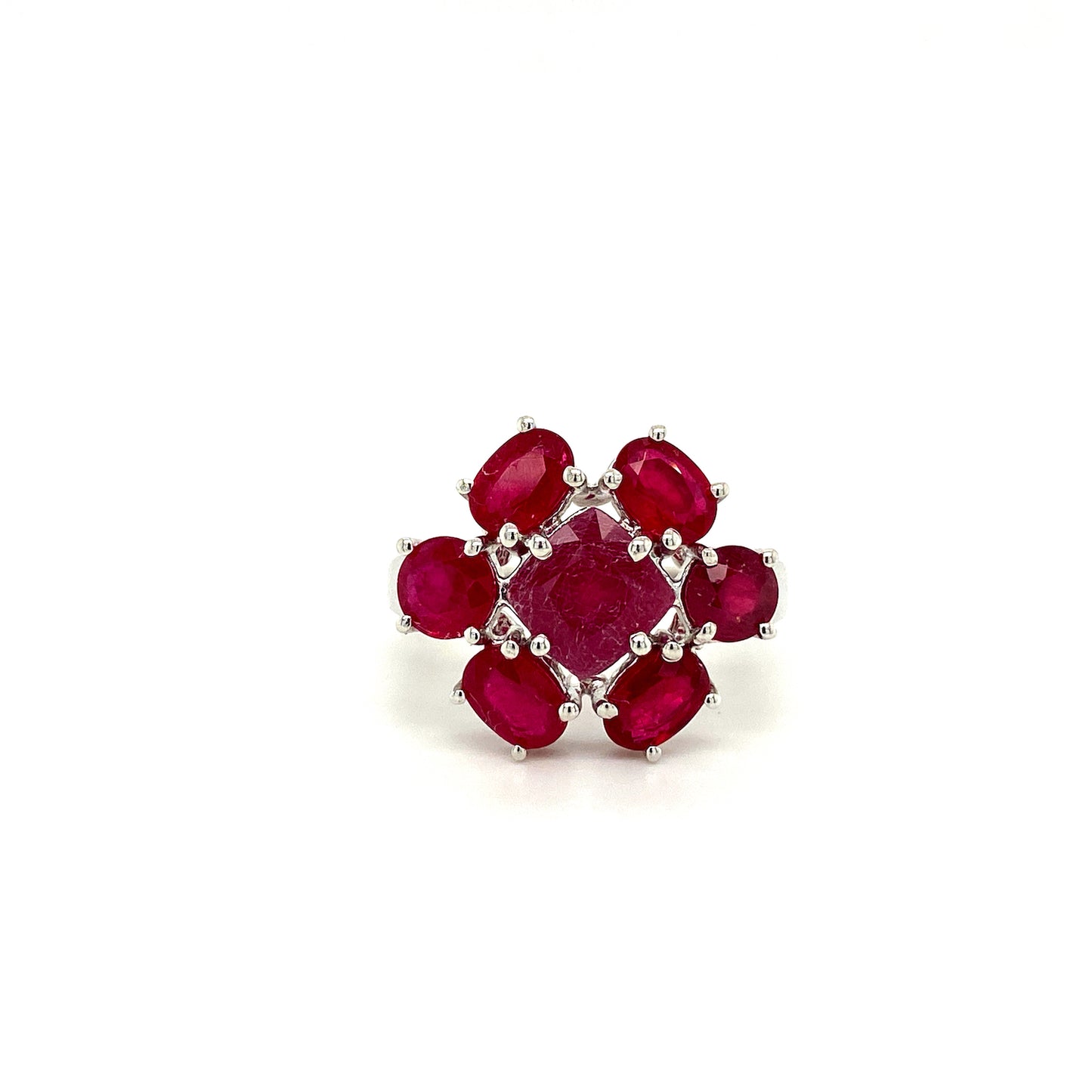 Natural Ruby Gemstone 925 Sterling Silver Ring | Paraiso Jewels