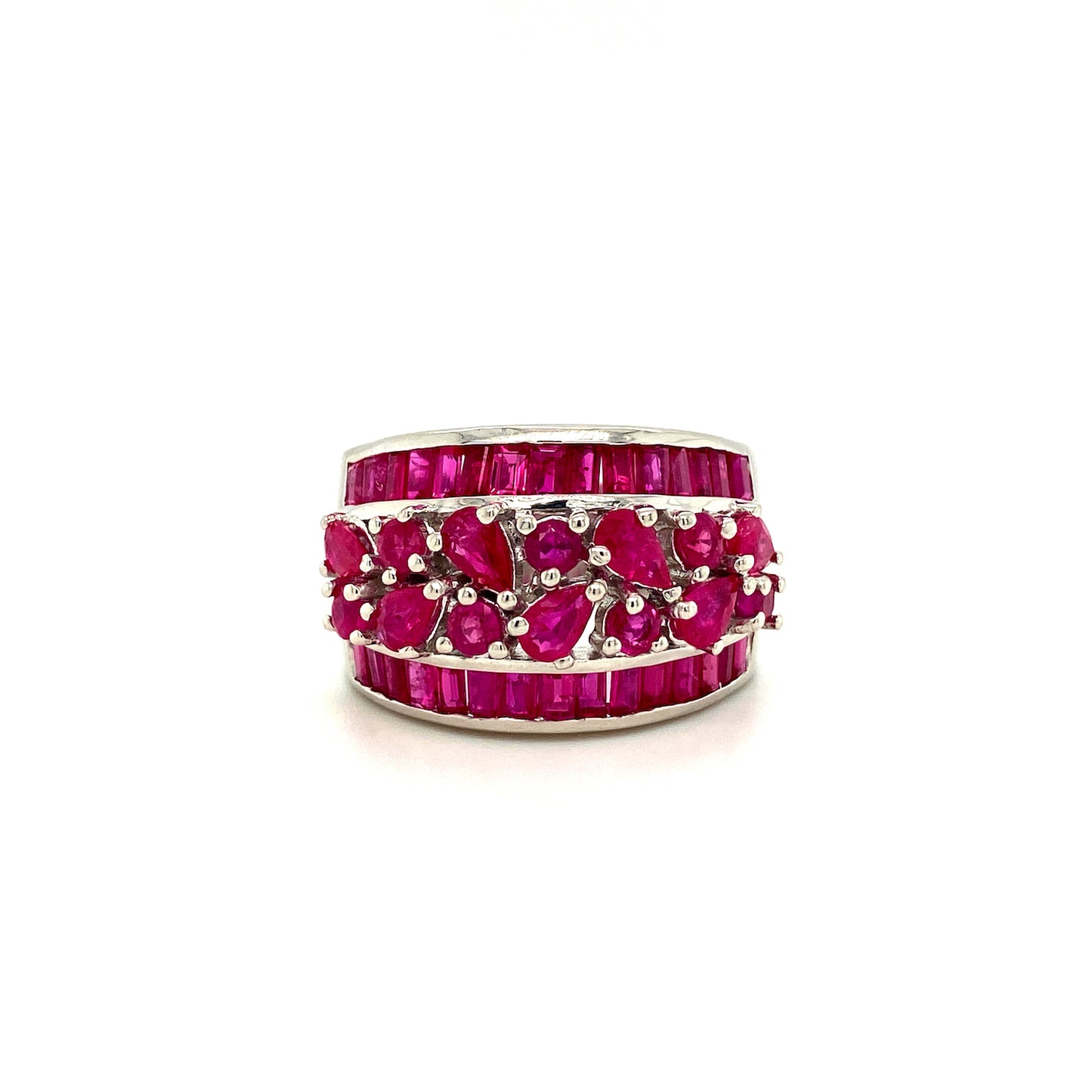 Natural Ruby Gemstone 925 Sterling Silver Ring | Paraiso Jewels