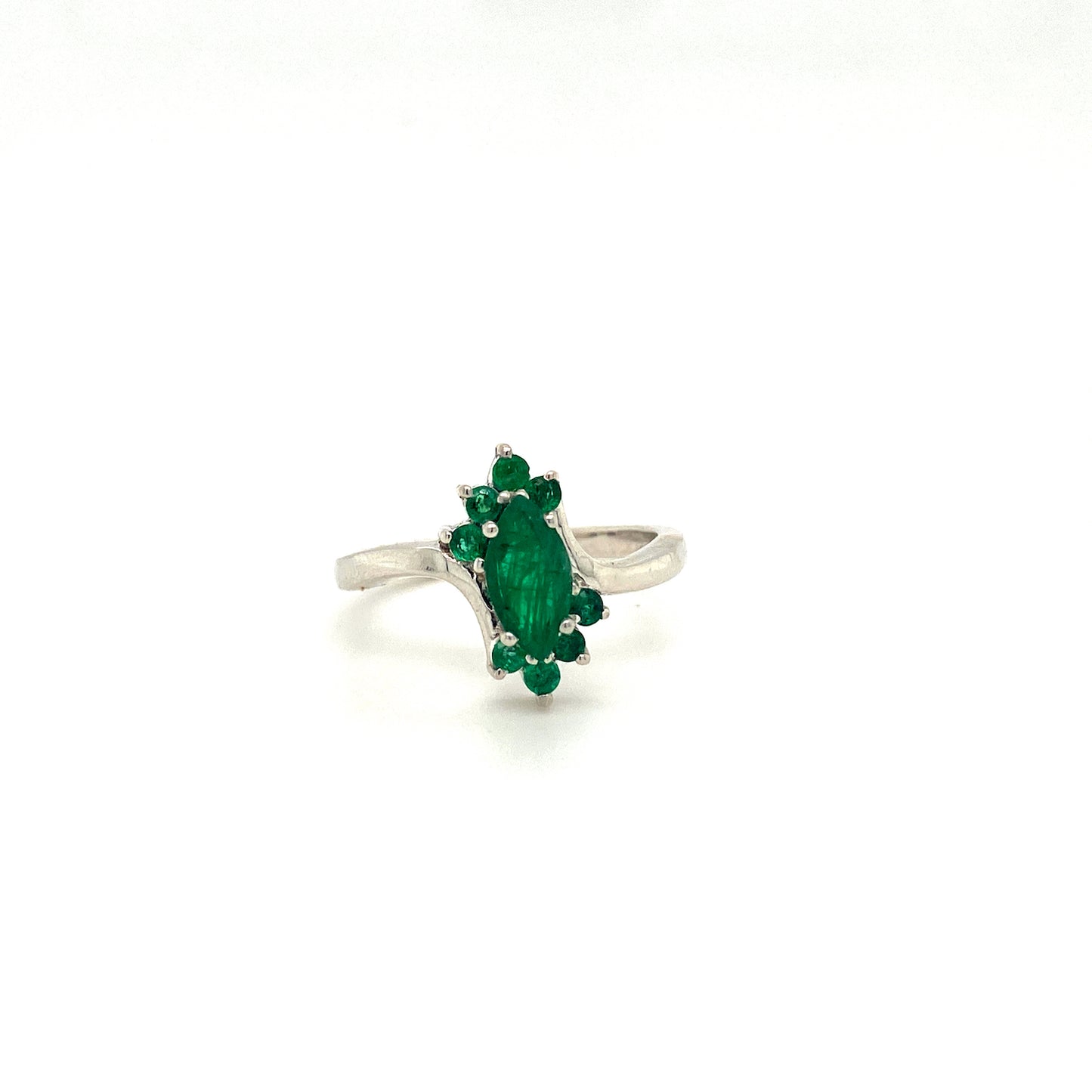 Natural Emerald Gemstone 925 Sterling Silver Ring | Paraiso Jewels