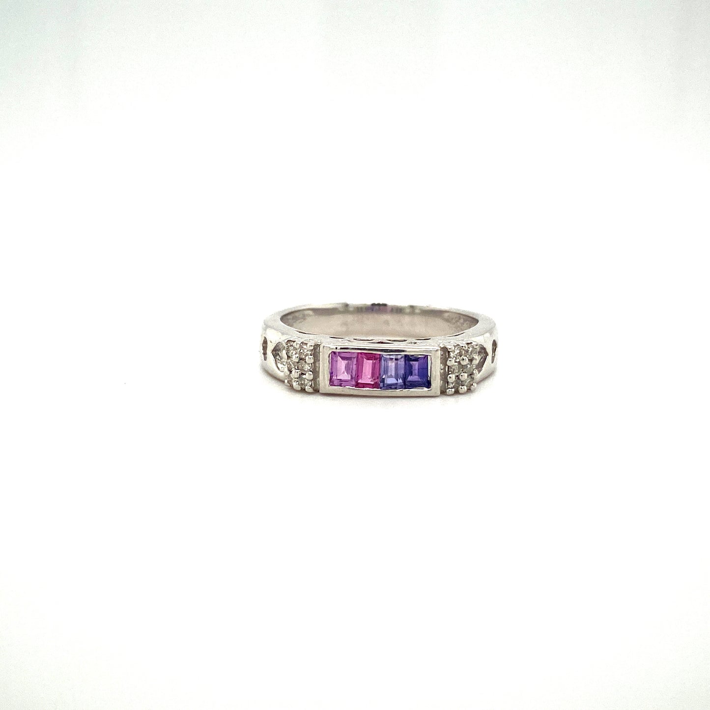 Natural Multi Sapphire Gemstone 925 Sterling Silver Ring | Paraiso Jewels