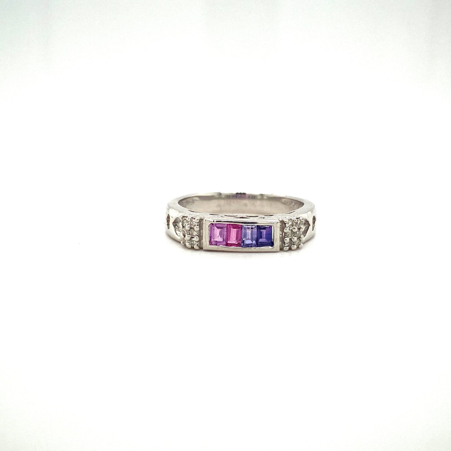 Natural Multi Sapphire Gemstone 925 Sterling Silver Ring | Paraiso Jewels