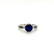 Natural Sapphire Gemstone 925 Sterling Silver Ring | Paraiso Jewels