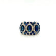 Natural Sapphire Gemstone 925 Sterling Silver Ring | Paraiso Jewels