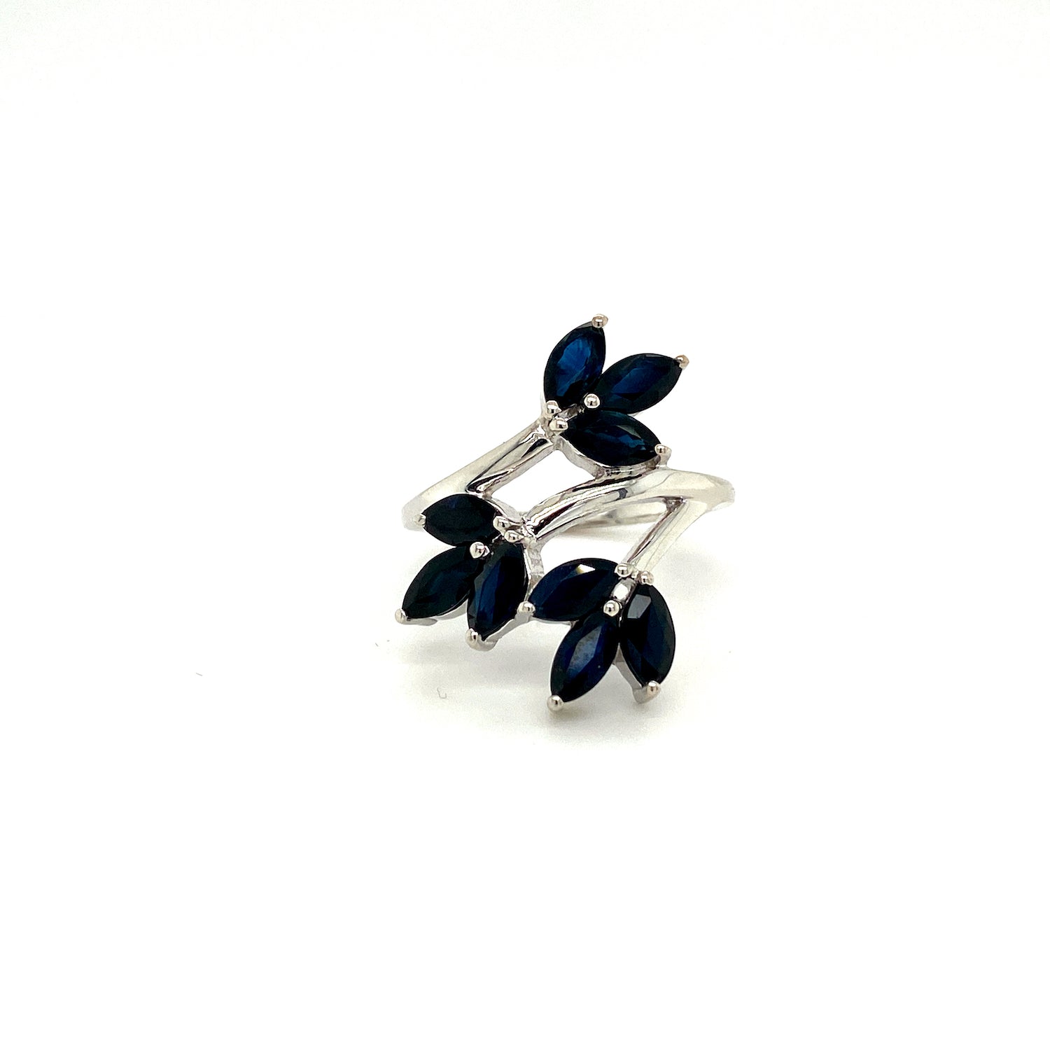 Natural Sapphire Gemstone 925 Sterling Silver Ring | Paraiso Jewels