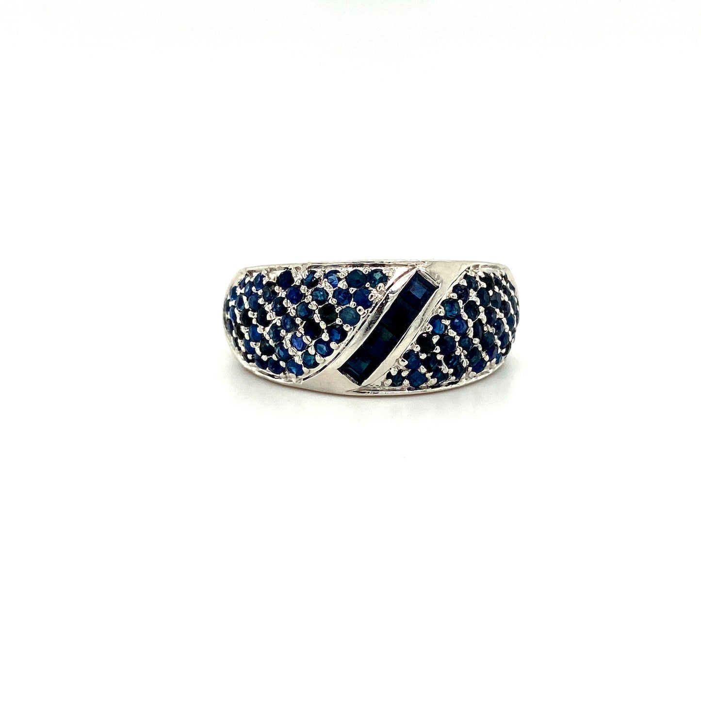 Natural Sapphire Gemstone 925 Sterling Silver Ring | Paraiso Jewels