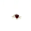 Natural Trillian Garnet Diamond Gemstone 925 Sterling Silver Ring | Paraiso Jewels