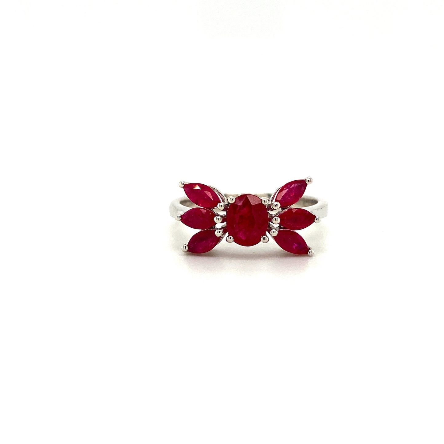 Natural Ruby Gemstone 925 Sterling Silver Ring | Paraiso Jewels