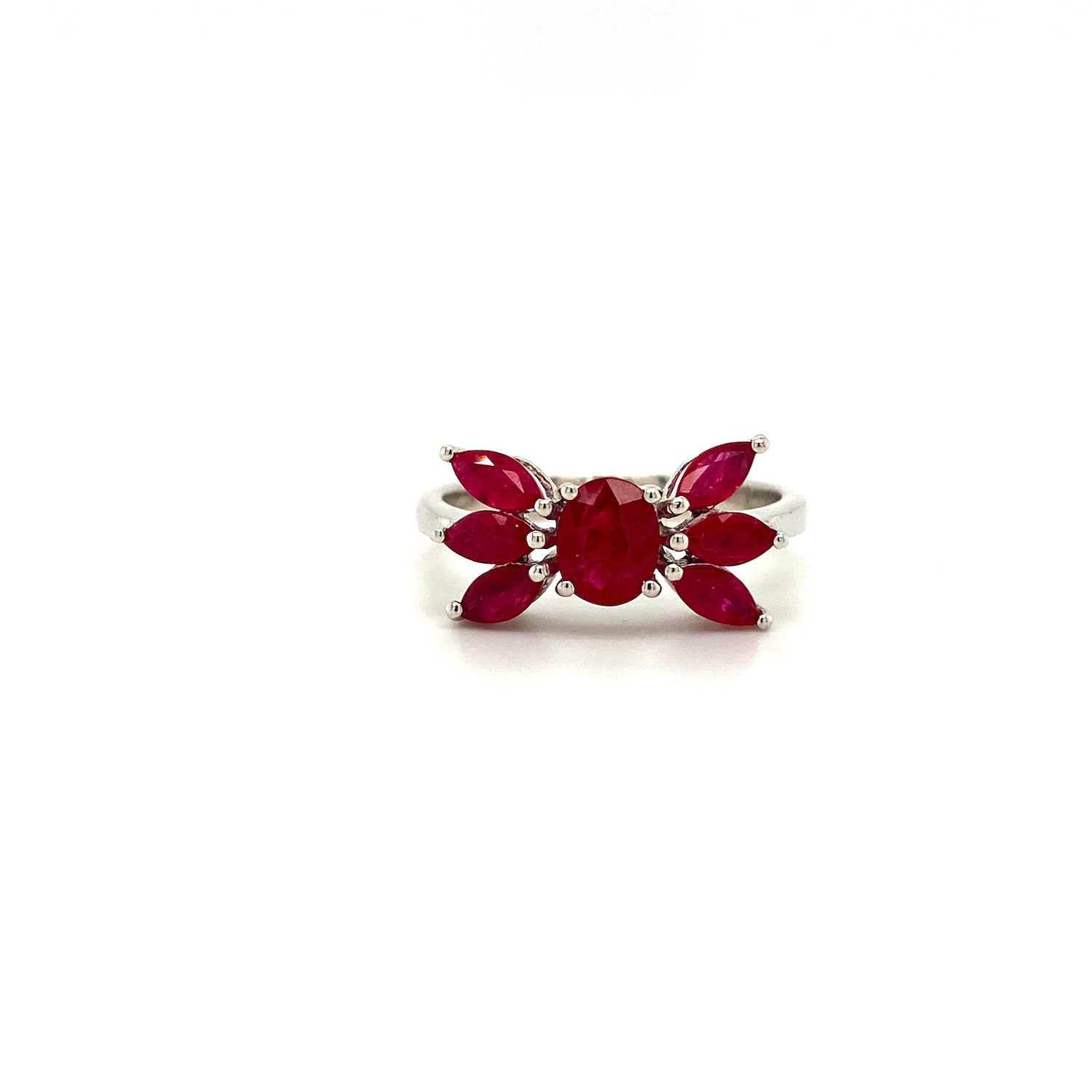 Natural Ruby Gemstone 925 Sterling Silver Ring | Paraiso Jewels