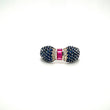 Natural Sapphire Ruby Diamond Gemstone 925 Sterling Silver Ring | Paraiso Jewels