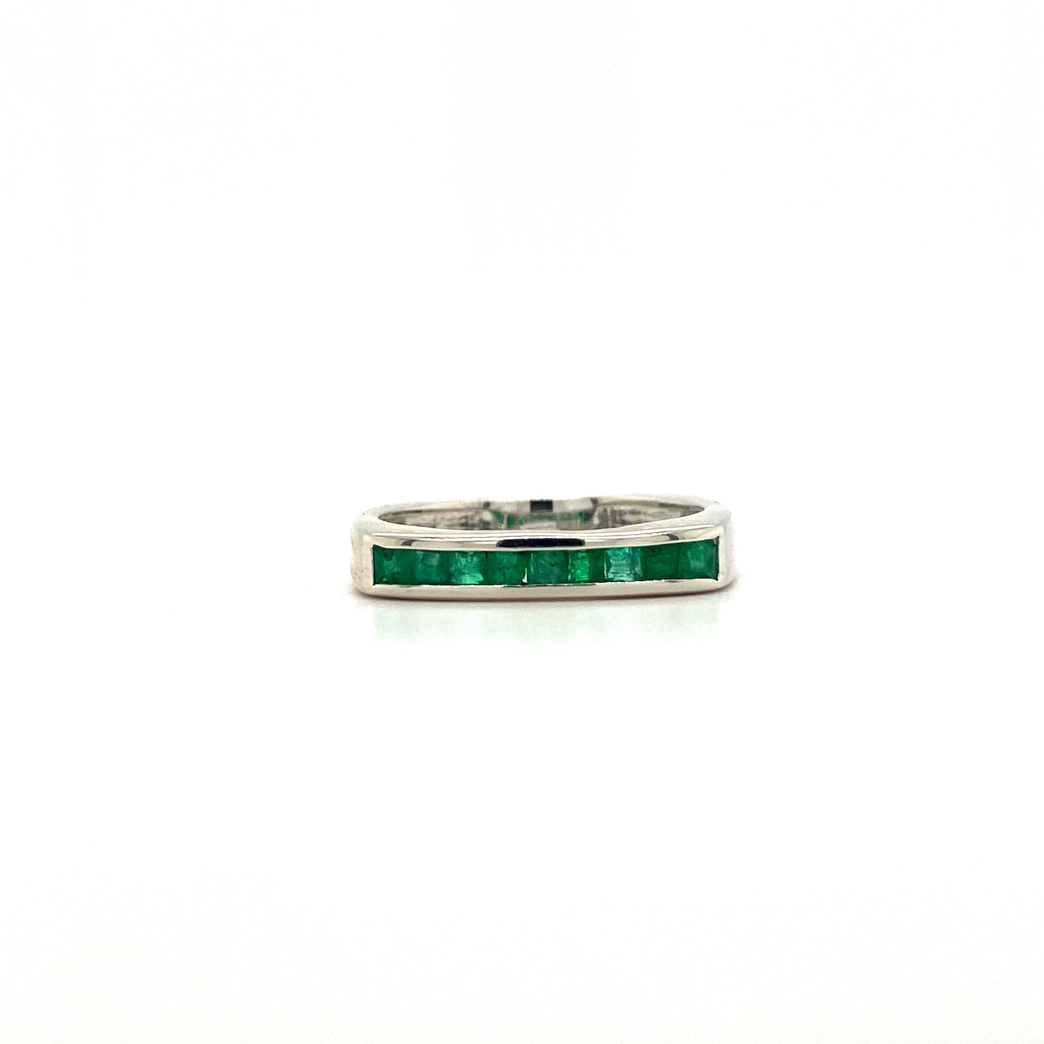 Natural Emerald Gemstone 925 Sterling Silver Ring | Paraiso Jewels