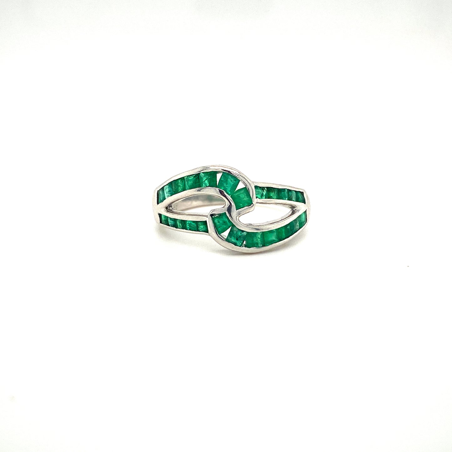 Natural Emerald Gemstone 925 Sterling Silver Ring | Paraiso Jewels
