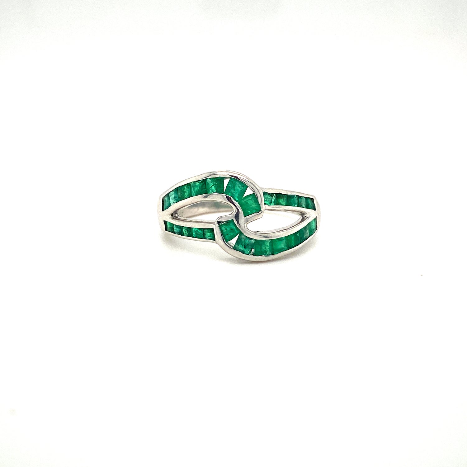 Natural Emerald Gemstone 925 Sterling Silver Ring | Paraiso Jewels
