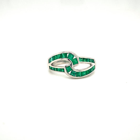 Natural Emerald Gemstone 925 Sterling Silver Ring | Paraiso Jewels