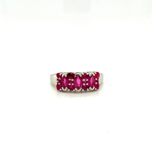 Natural Ruby Gemstone 925 Sterling Silver Ring | Paraiso Jewels