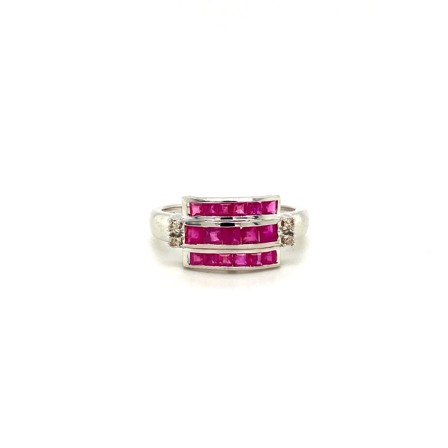 Natural Ruby Gemstone 925 Sterling Silver Ring | Paraiso Jewels
