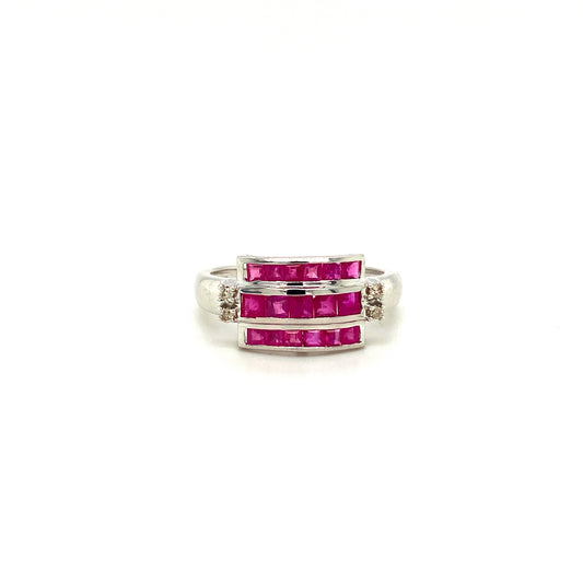 Natural Ruby Gemstone 925 Sterling Silver Ring | Paraiso Jewels