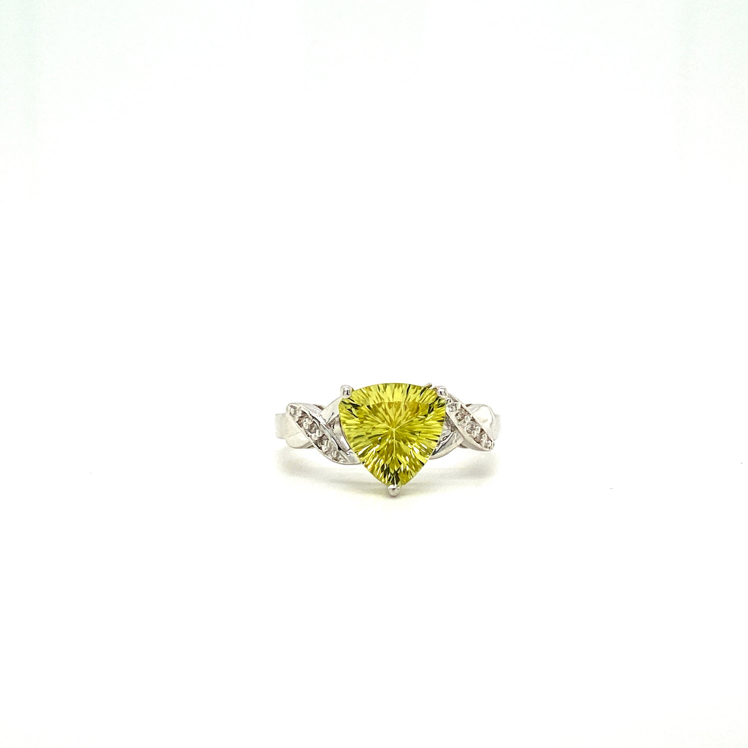 Natural Peridot Gemstone 925 Sterling Silver Ring | Paraiso Jewels