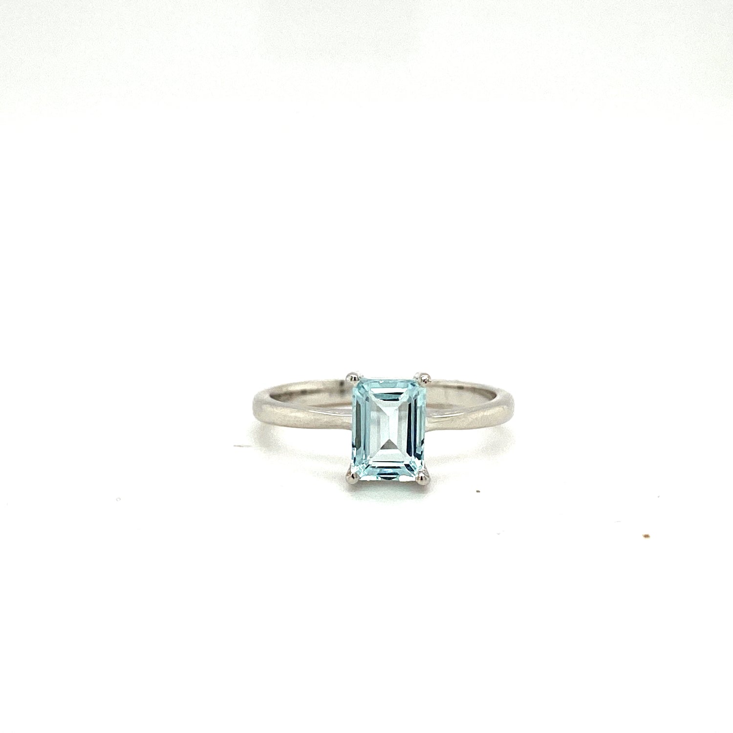 Natural Aquamarine Gemstone 925 Sterling Silver Ring | Paraiso Jewels