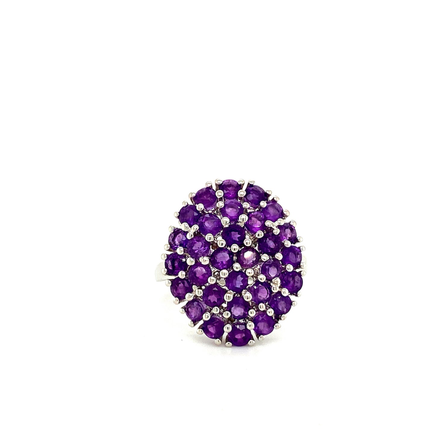 Natural Amethyst Gemstone 925 Sterling Silver Ring | Paraiso Jewels