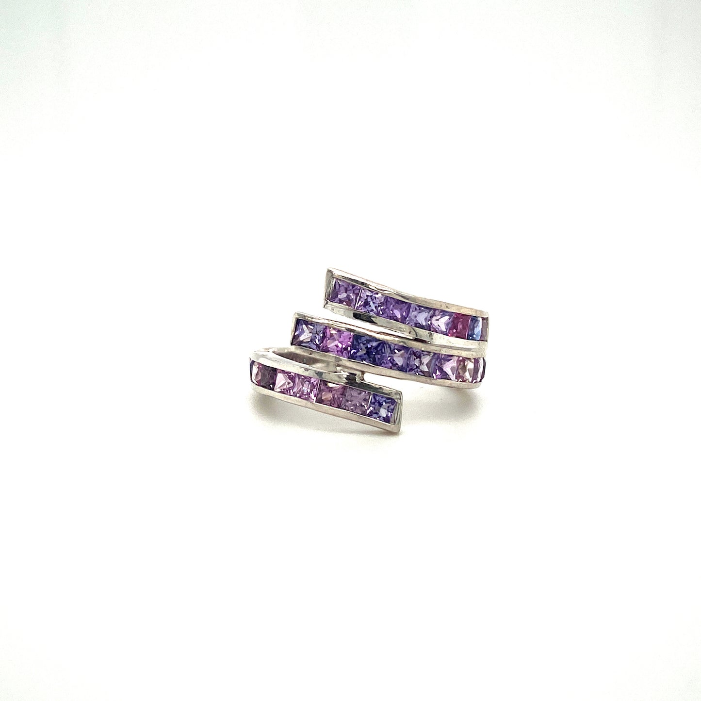 Natural Multi Sapphire Gemstone 925 Sterling Silver Ring | Paraiso Jewels