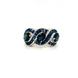 Natural Sapphire Gemstone 925 Sterling Silver Ring | Paraiso Jewels