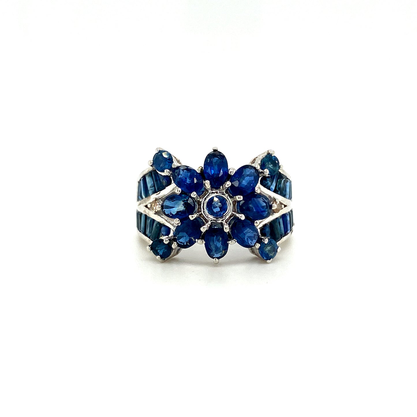 Natural Sapphire Gemstone 925 Sterling Silver Ring | Paraiso Jewels